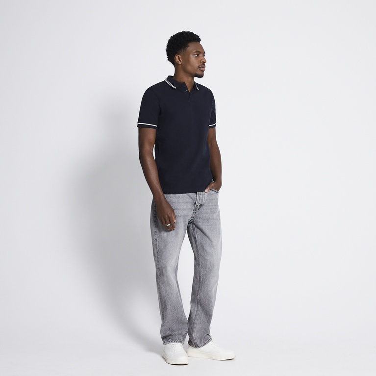 Polo shirt "Alan stripe" Navy